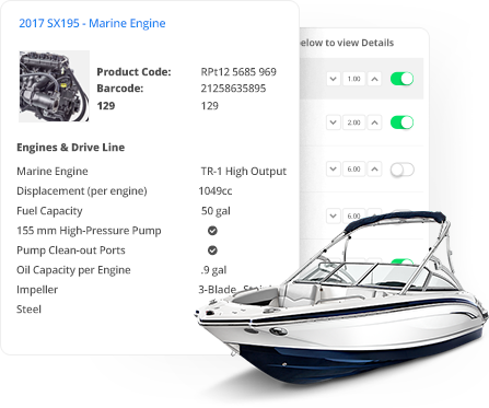 CPQ app for boats